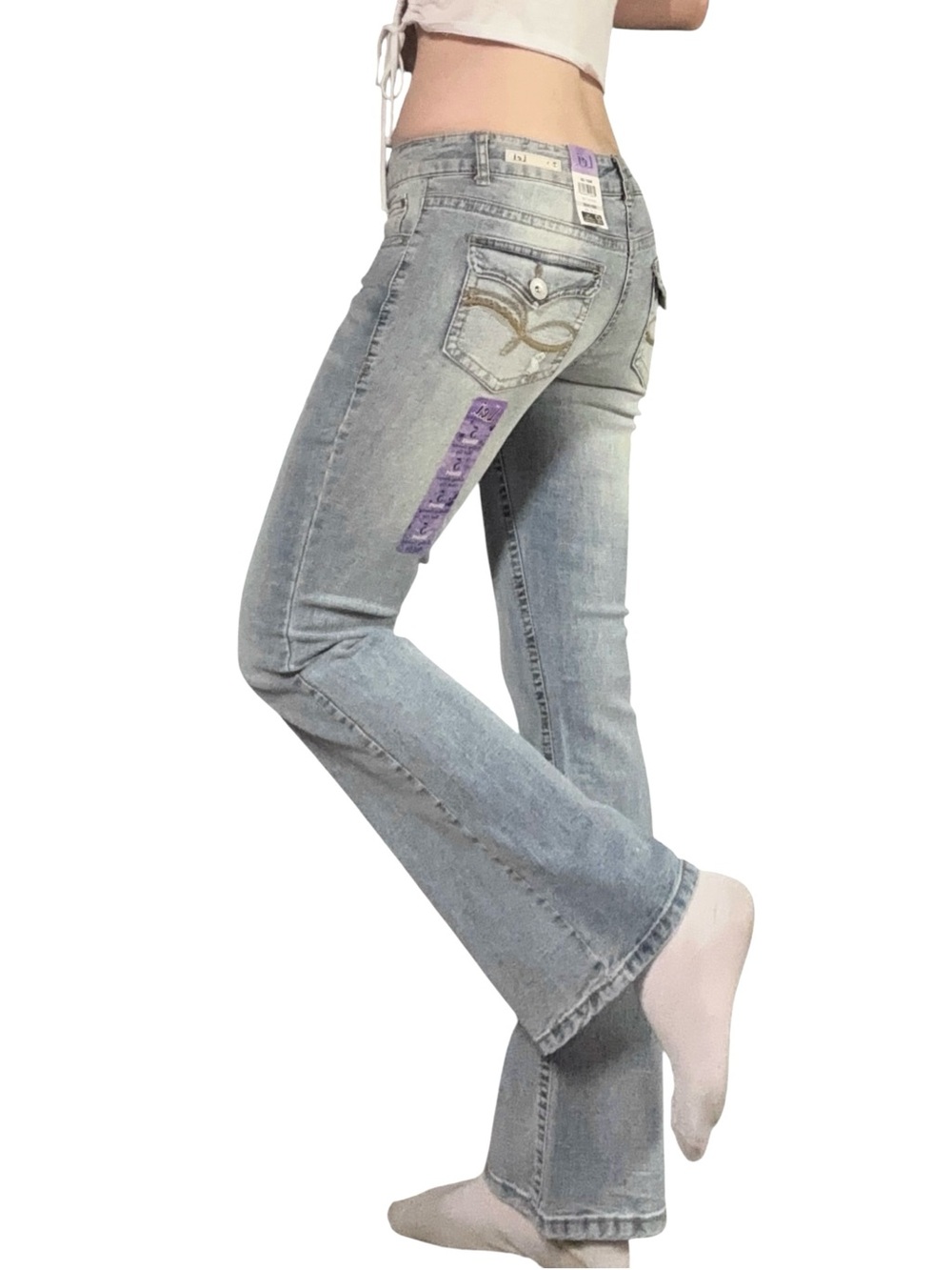NWT✨ | L.e.i. | Deadstock Y2K Ashley Low Rise Flap Pocket Bootcut Jeans 5 Short